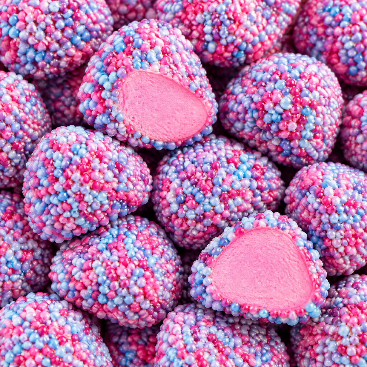 Mousses Pailletées Bubblegum Acide — Malaco